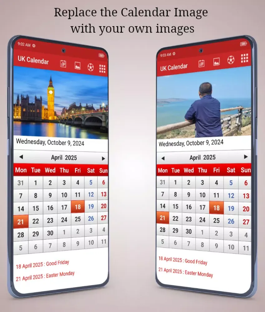 Capturas de pantalla de UK Calendar 2025