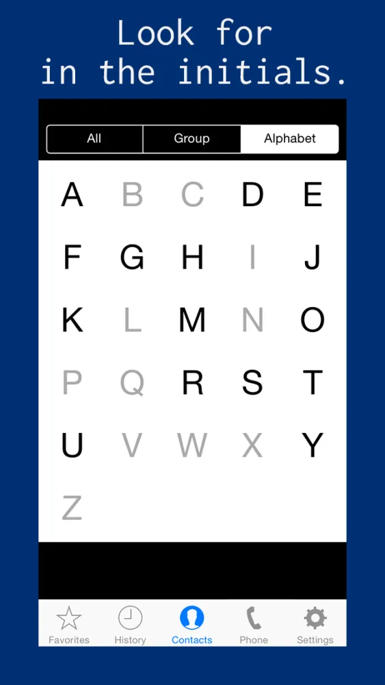 Easy to see in large letters - BigContact應用截圖