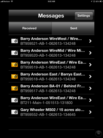 ภาพหน้าจอของ Agvance Job Manager iPad 