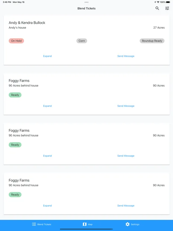 Agvance Inform iPad  Screenshots