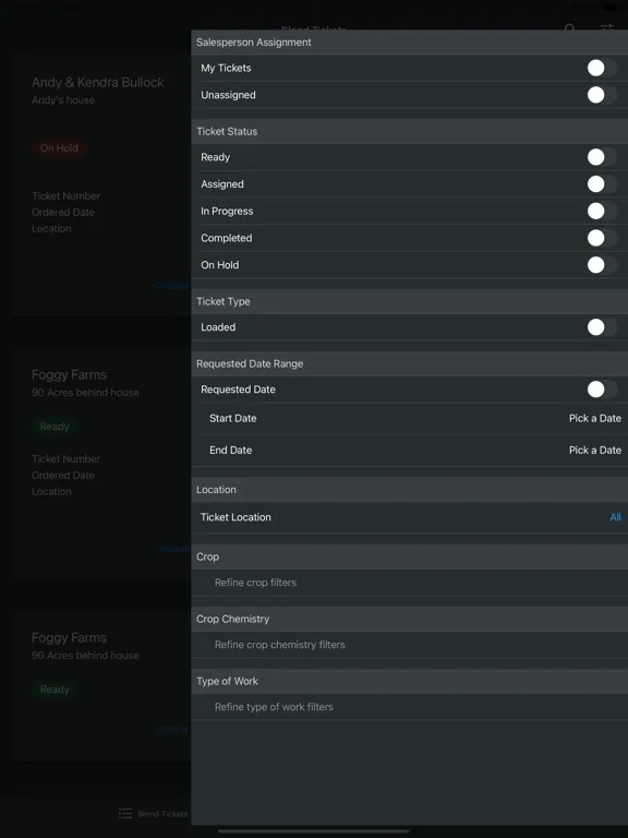 Agvance Inform iPad  Screenshots