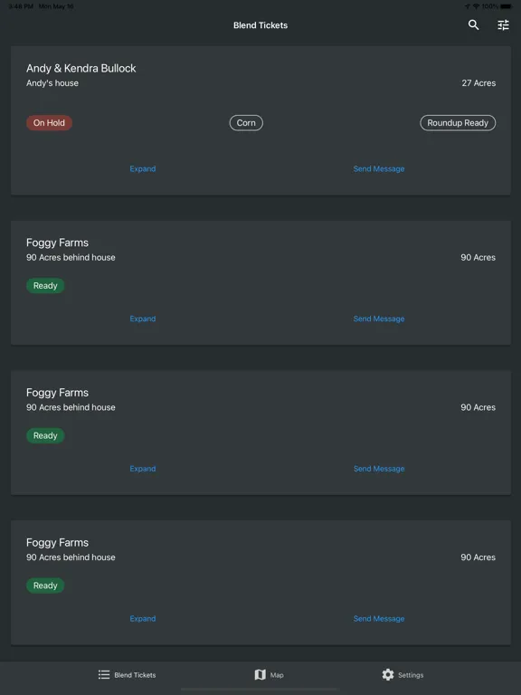 Agvance Inform iPad  Screenshots