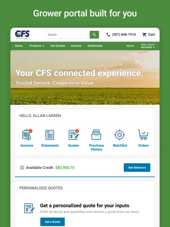 CFS Coop iPad  Ekran Görüntüleri