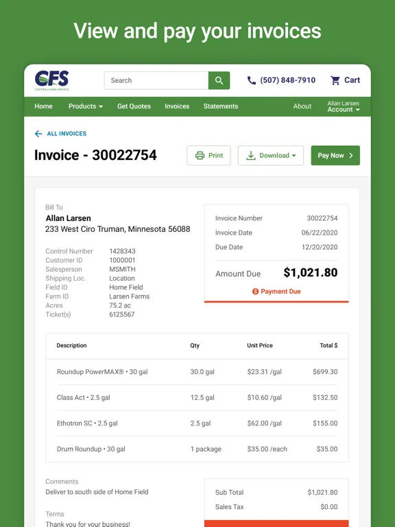CFS Coop iPad  Ekran Görüntüleri
