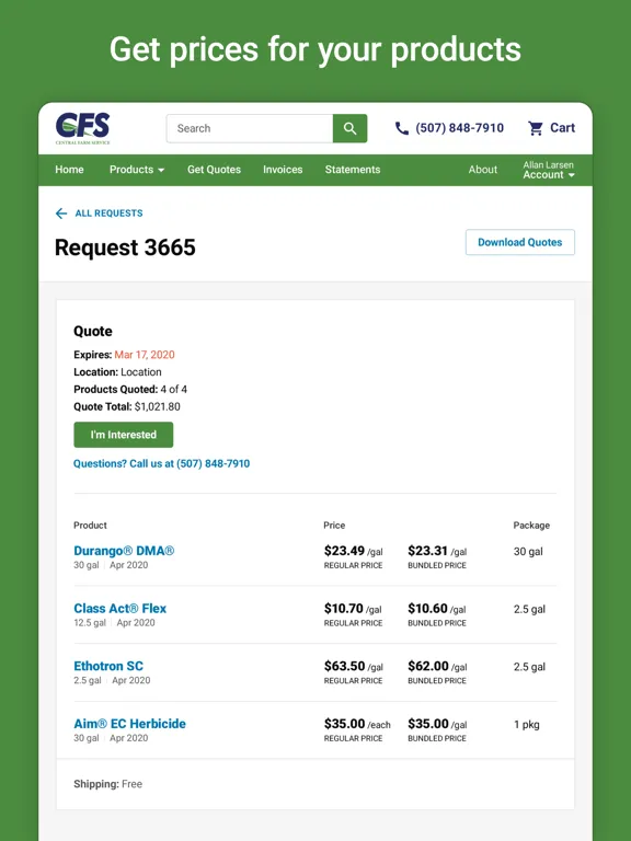 CFS Coop iPad  Ekran Görüntüleri