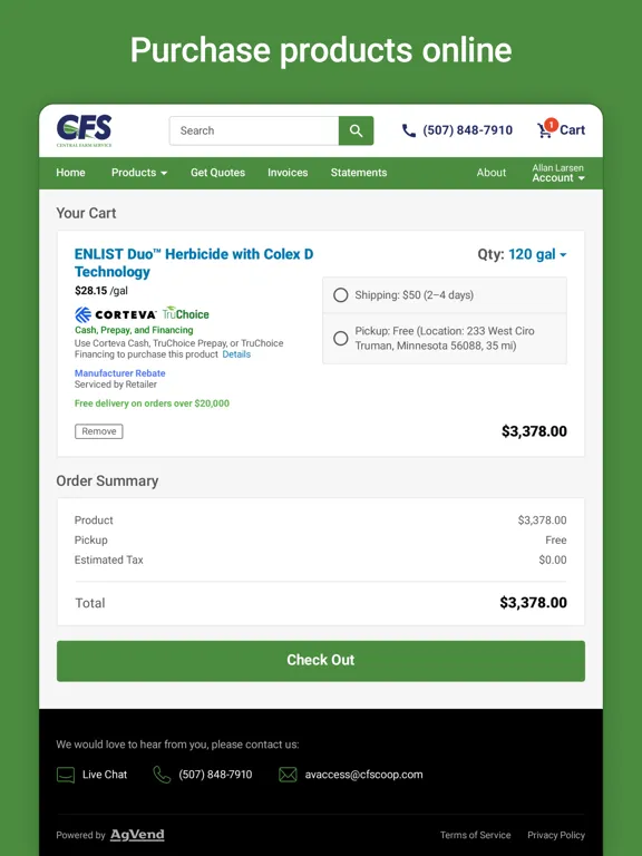 CFS Coop iPad  Ekran Görüntüleri