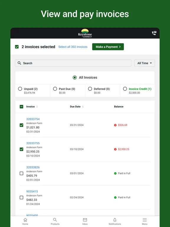 Keystone Connect iPad  سکرین شاٹس