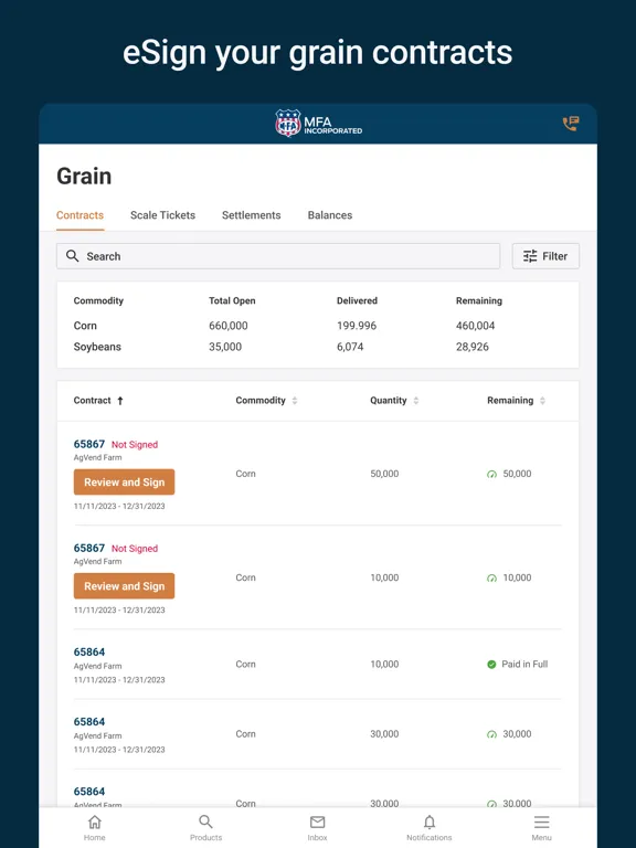 MFA Connect iPad  स्क्रीनशॉट