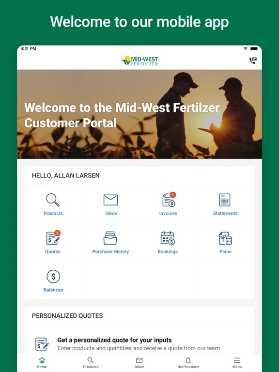 Скриншоты MWF Connect iPad 