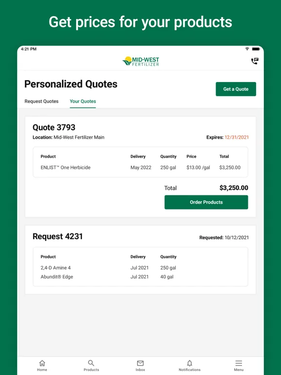 Скриншоты MWF Connect iPad 