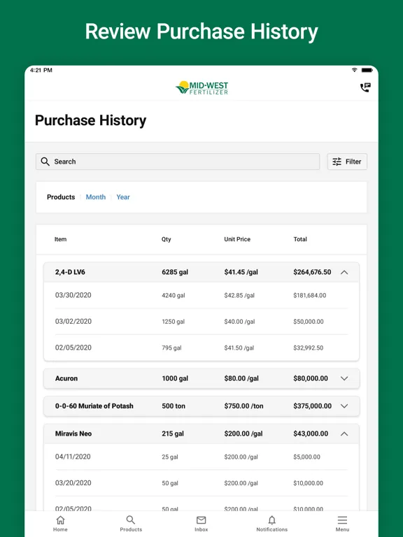 Скриншоты MWF Connect iPad 