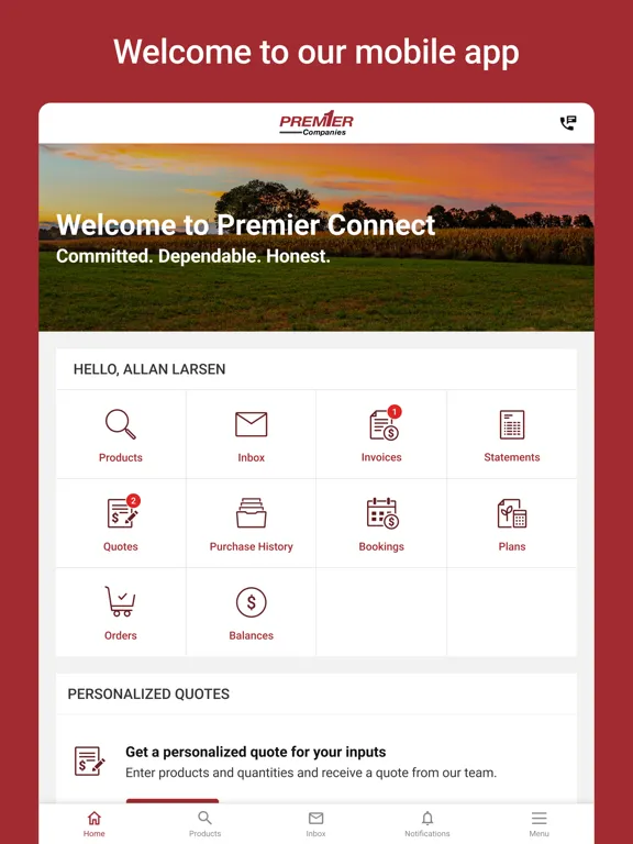 Premier Connect iPad  سکرین شاٹس