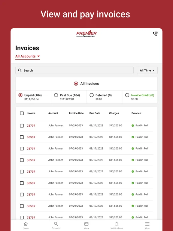 Premier Connect iPad  سکرین شاٹس
