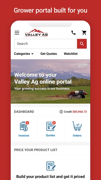 Capturas de pantalla de Valley Agronomics