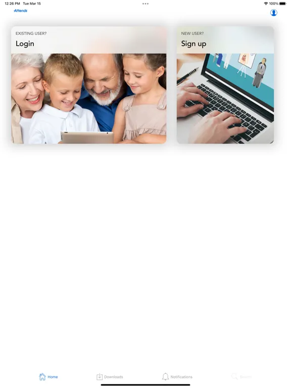 Attends E-Learning iPad  Screenshots