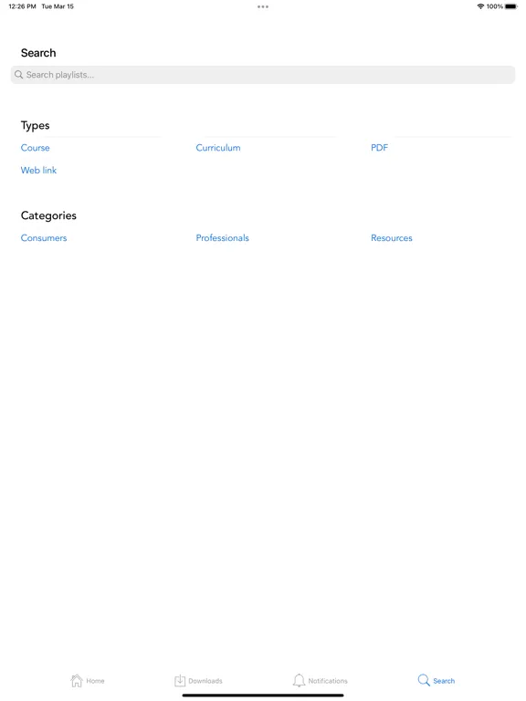 Attends E-Learning iPad  Screenshots