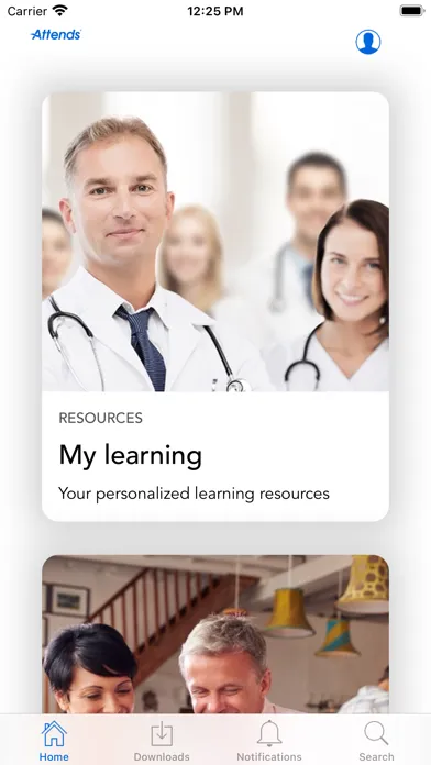 Attends E-Learning Screenshots