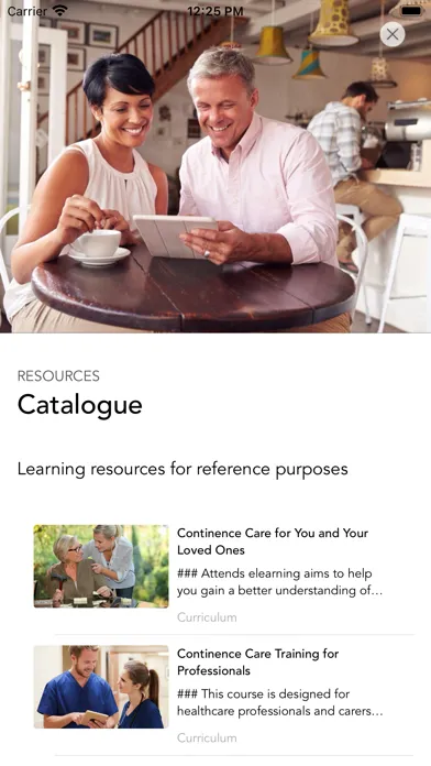 Attends E-Learning Screenshots