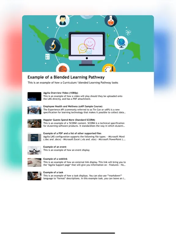 Ảnh chụp màn hình của Safer Edge Learn iPad 