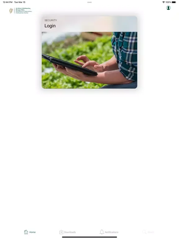 Screenshot di DAFM Learning Portal iPad 