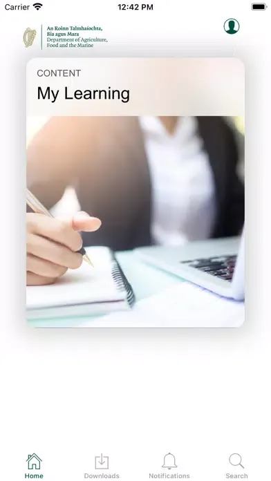Screenshot di DAFM Learning Portal