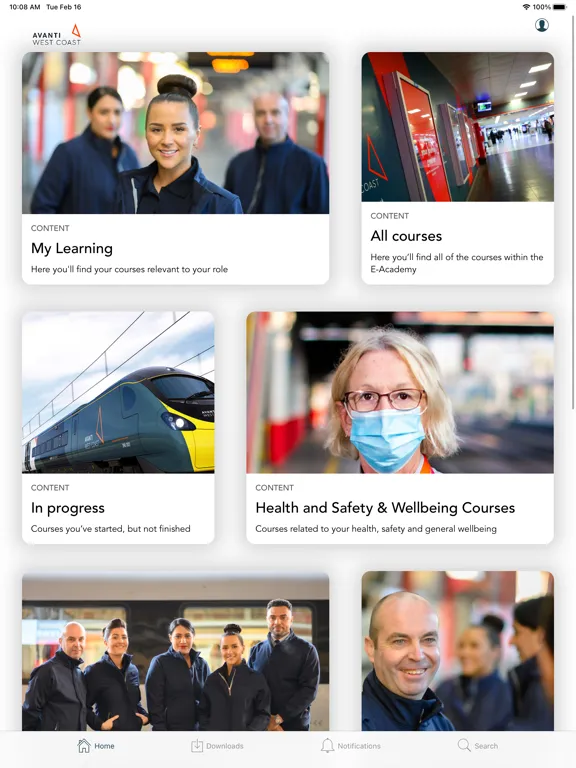 WCR E-Academy iPad  Screenshots