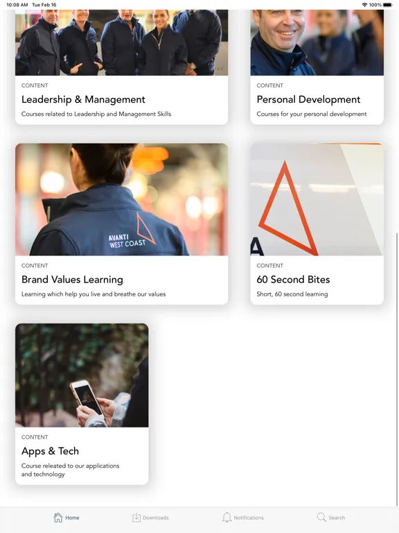 WCR E-Academy iPad  Screenshots