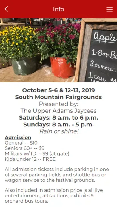 Ảnh chụp màn hình của Apple Harvest Festival