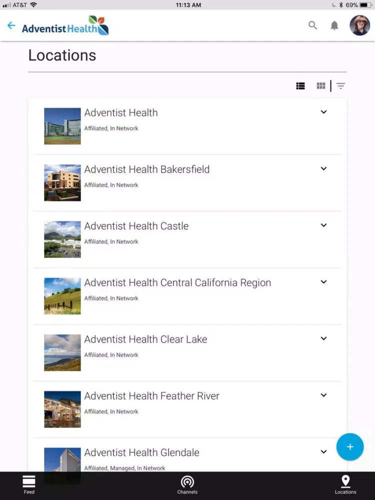 Captures d'écran de Adventist Health ONE Channel iPad 