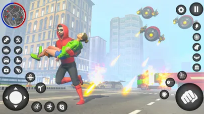 Capturas de tela do Spider Rope Hero Fighter Game