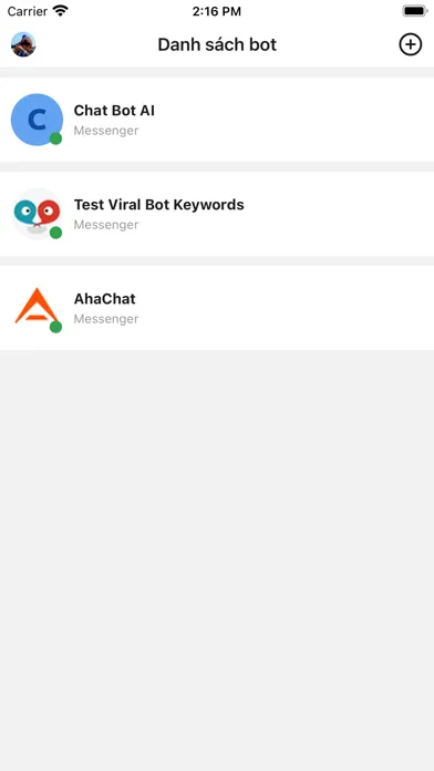 AhaChat - Chatbot Marketing 스크린샷