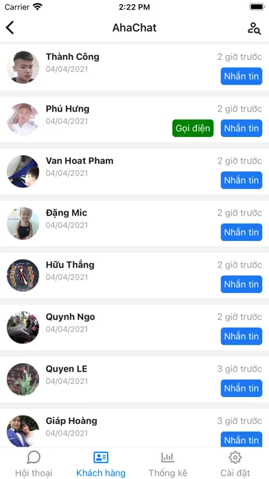 AhaChat - Chatbot Marketing 스크린샷