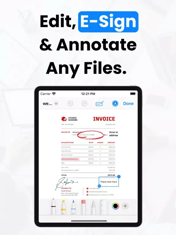 Zrzuty ekranu iPrint: Smart Printer App iPad 