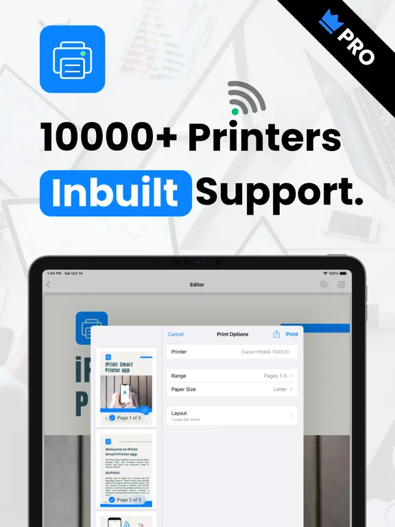 iPrint Smart Printer App Pro iPad 应用截图