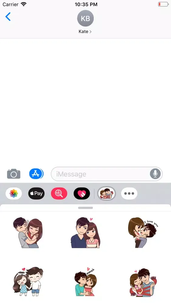 Скриншоты Love Doves Stickers
