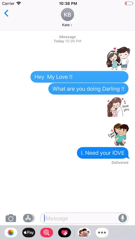 Скриншоты Love Doves Stickers
