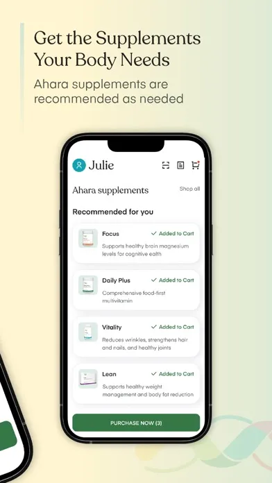 Screenshot di Ahara – Personalized Nutrition