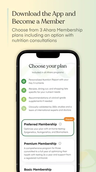 Screenshot di Ahara – Personalized Nutrition