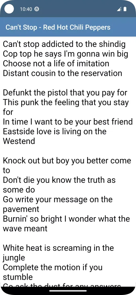 Lirik Lagu Barat Offline Screenshots