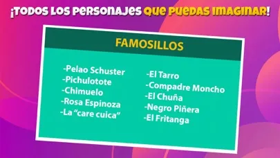 Screenshot di Charadas ¿Quién Soy? Chile