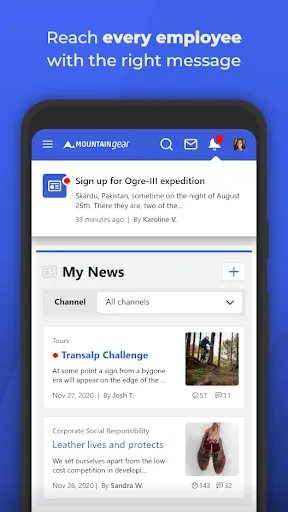 ahead intranet Screenshots