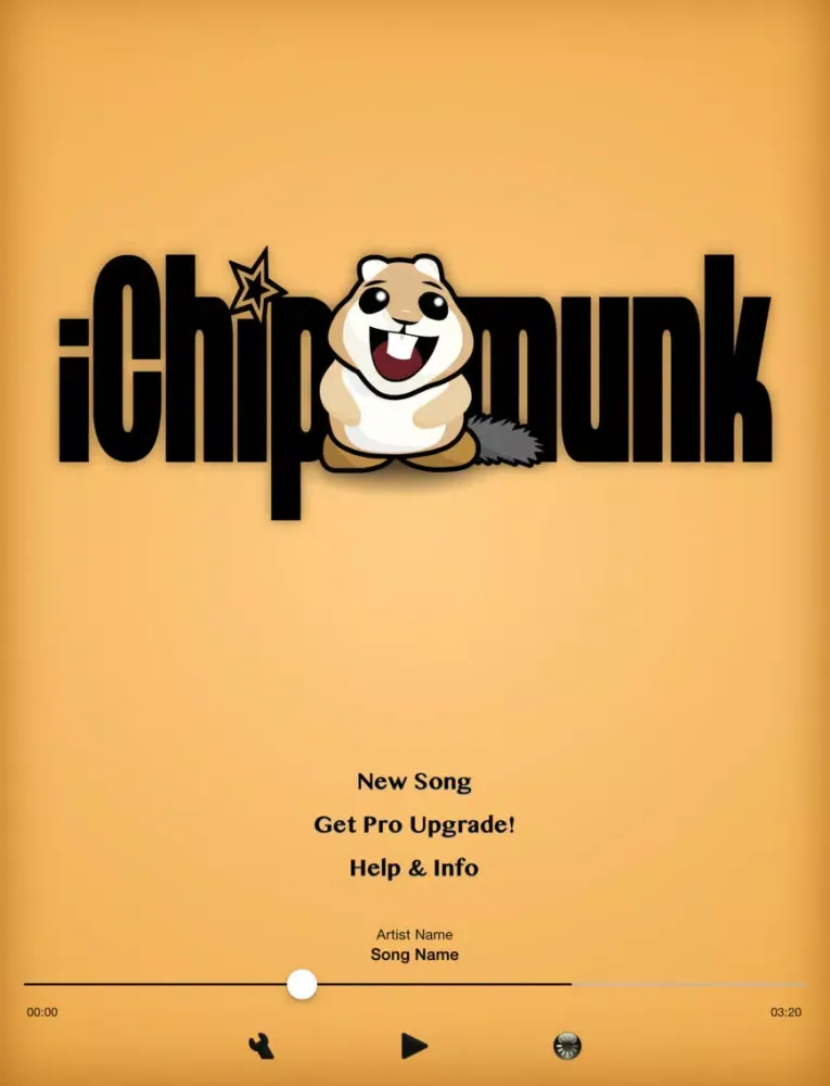 iChipmunk - Chipmunkify your music! iPad  Screenshots