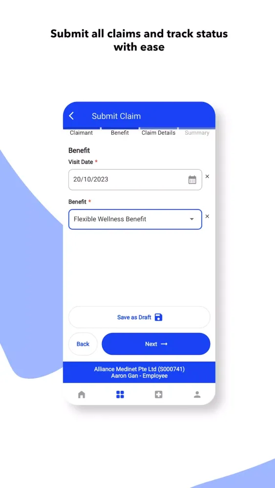 Tangkapan layar Cigna Care Connect