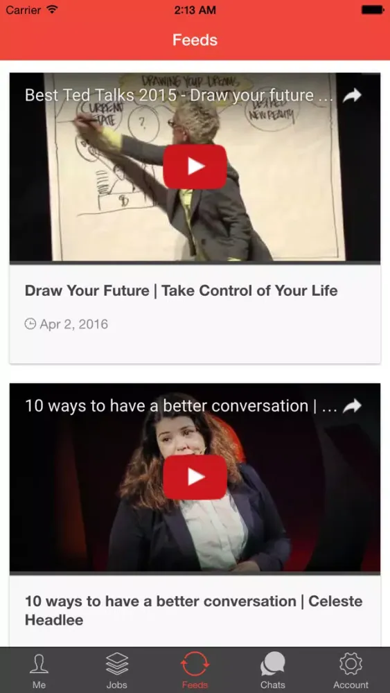 B.Hire Screenshots