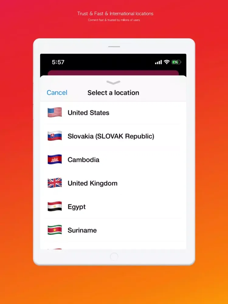Capturas de tela do Squirrel VPN - Fastest proxy iPad 