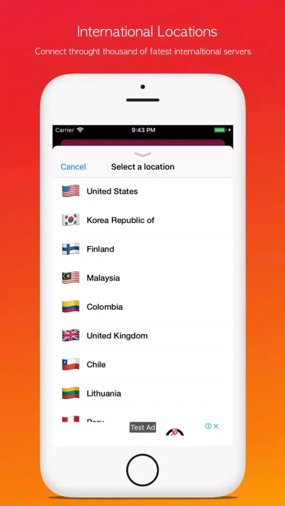 Capturas de tela do Squirrel VPN - Fastest proxy
