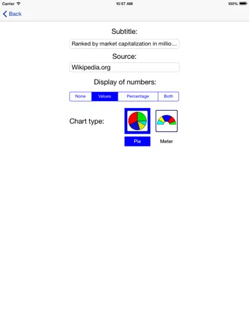 Pie Diagrams by iMathics iPad  스크린샷