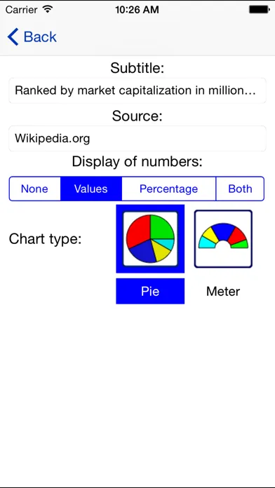 Pie Diagrams by iMathics 스크린샷