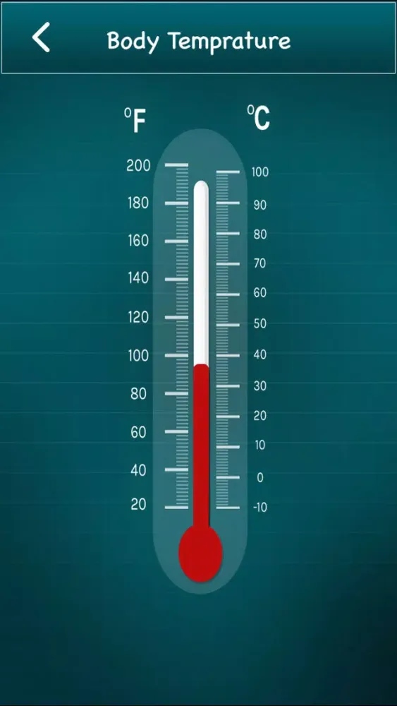 Finger Body Temperature Screenshots