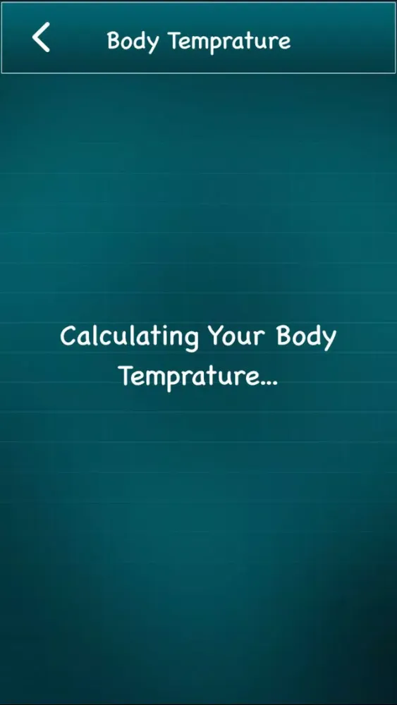Finger Body Temperature Screenshots